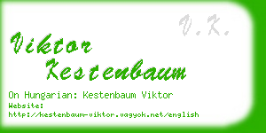 viktor kestenbaum business card